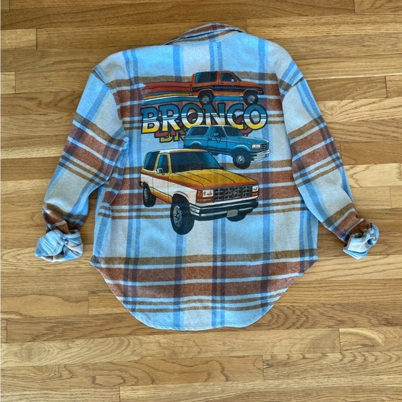 Ford Bronco Flannel Shirt Size XS NWOT - Picture 1 of 6